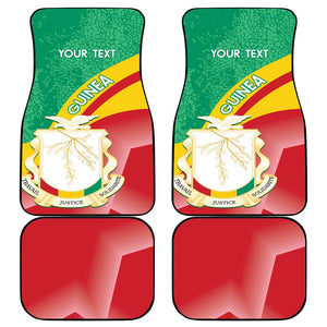 Personalised Guinea Independence Day Car Mats Happy 2 October Guinee Coat Of Arms