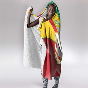 Personalised Guinea Independence Day Hooded Blanket Happy 2 October Guinee Coat Of Arms