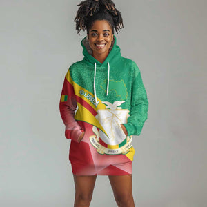 Personalised Guinea Independence Day Hoodie Dress Happy 2 October Guinee Coat Of Arms