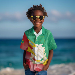 Personalised Guinea Independence Day Kid Hawaiian Shirt Happy 2 October Guinee Coat Of Arms