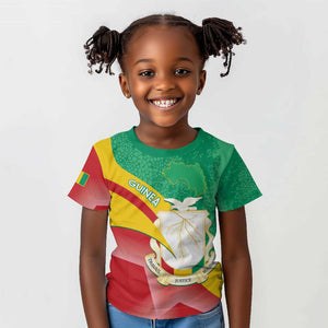 Personalised Guinea Independence Day Kid T shirt Happy 2 October Guinee Coat Of Arms