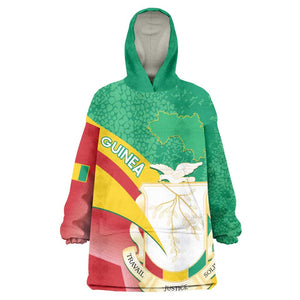 Personalised Guinea Independence Day KId Wearable Blanket Hoodie Happy 2 October Guinee Coat Of Arms