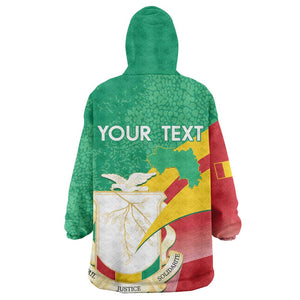 Personalised Guinea Independence Day KId Wearable Blanket Hoodie Happy 2 October Guinee Coat Of Arms