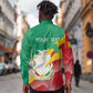Personalised Guinea Independence Day Long Sleeve Button Shirt Happy 2 October Guinee Coat Of Arms