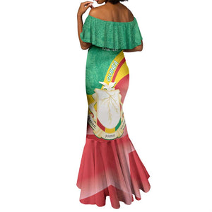 Personalised Guinea Independence Day Mermaid Dress Happy 2 October Guinee Coat Of Arms