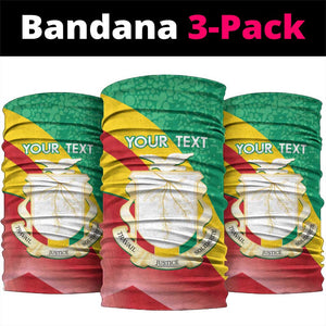 Personalised Guinea Independence Day Neck Gaiter Happy 2 October Guinee Coat Of Arms LT14
