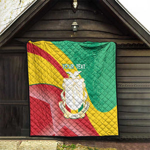 Personalised Guinea Independence Day Quilt Happy 2 October Guinee Coat Of Arms