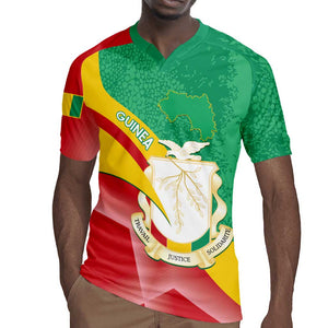 Personalised Guinea Independence Day Rugby Jersey Happy 2 October Guinee Coat Of Arms