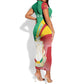 Personalised Guinea Independence Day Short Sleeve Bodycon Dress Happy 2 October Guinee Coat Of Arms LT14