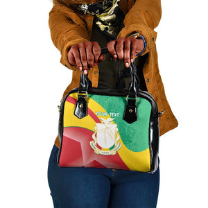 Personalised Guinea Independence Day Shoulder Handbag Happy 2 October Guinee Coat Of Arms