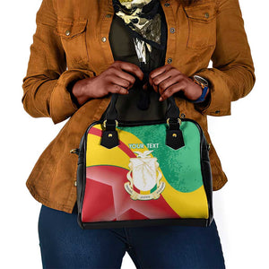 Personalised Guinea Independence Day Shoulder Handbag Happy 2 October Guinee Coat Of Arms