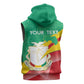 Personalised Guinea Independence Day Sleeveless Hoodie Happy 2 October Guinee Coat Of Arms - African Pride