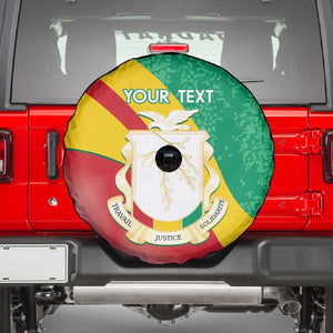 Personalised Guinea Independence Day Spare Tire Cover Happy 2 October Guinee Coat Of Arms