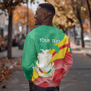 Personalised Guinea Independence Day Sweatshirt Happy 2 October Guinee Coat Of Arms