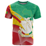 Personalised Guinea Independence Day T shirt Happy 2 October Guinee Coat Of Arms