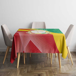 Personalised Guinea Independence Day Tablecloth Happy 2 October Guinee Coat Of Arms