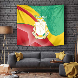 Personalised Guinea Independence Day Tapestry Happy 2 October Guinee Coat Of Arms