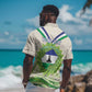Personalised Lesotho Independence Day Hawaiian Shirt Aloe Polyphylla Mix Coat Of Arms
