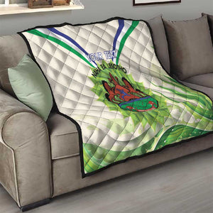 Personalised Lesotho Independence Day Quilt Aloe Polyphylla Mix Coat Of Arms