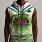 Personalised Lesotho Independence Day Sleeveless Zip Hoodie Aloe Polyphylla Mix Coat Of Arms - African Pride