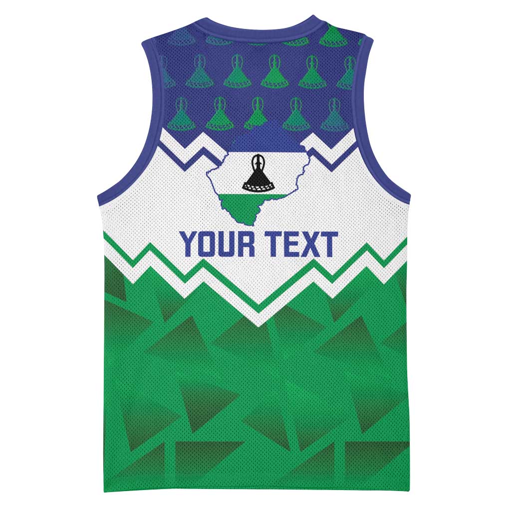 Personalised Lesotho Independence Day Basketball Jersey Naha ea Lesotho Proud LT14