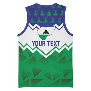 Personalised Lesotho Independence Day Basketball Jersey Naha ea Lesotho Proud LT14