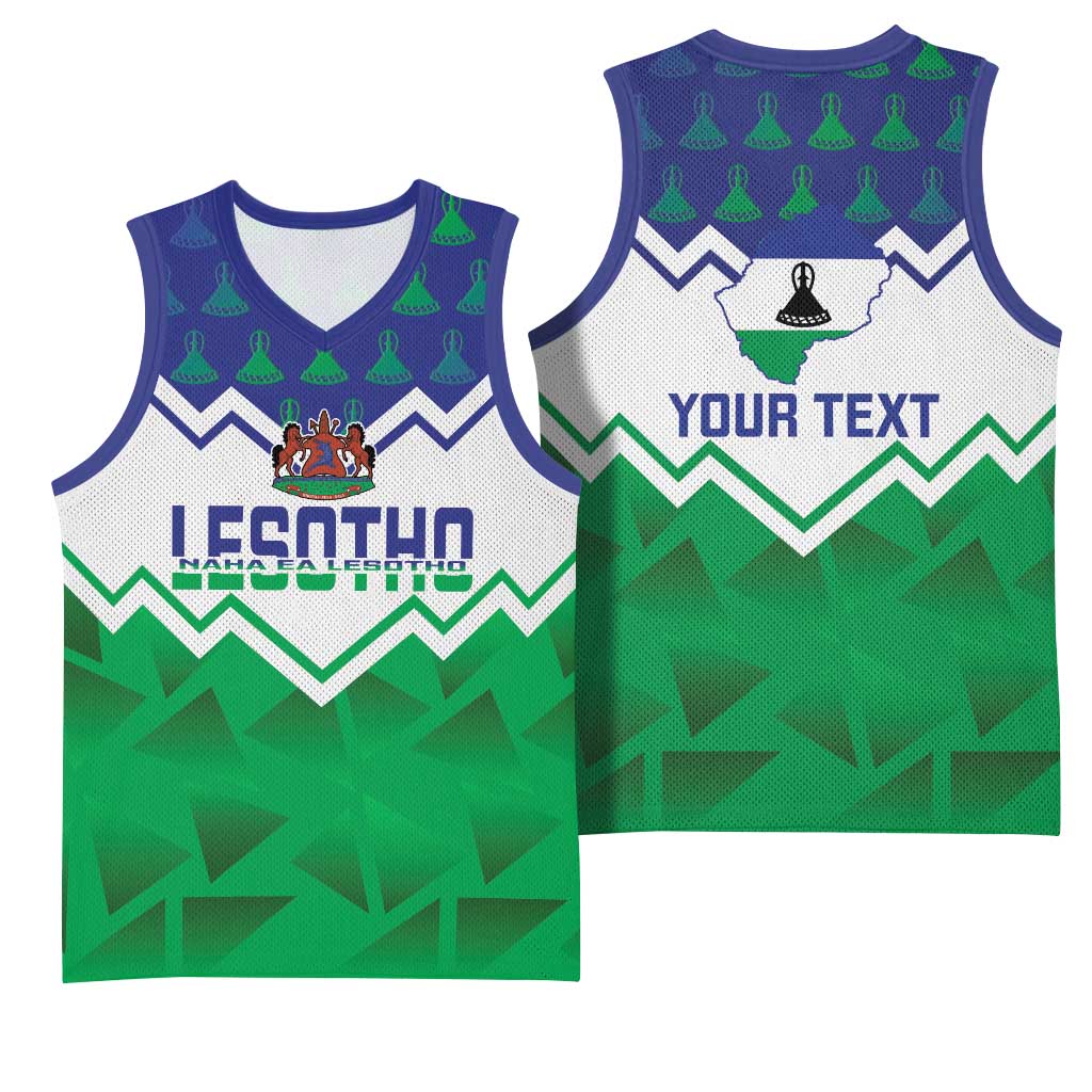 Personalised Lesotho Independence Day Basketball Jersey Naha ea Lesotho Proud LT14