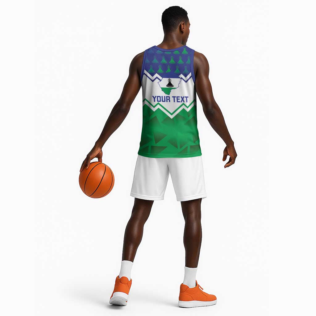 Personalised Lesotho Independence Day Basketball Jersey Naha ea Lesotho Proud LT14