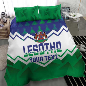 Personalised Lesotho Independence Day Bedding Set Naha ea Lesotho Proud