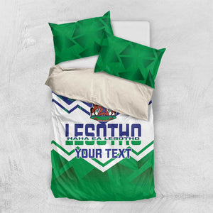 Personalised Lesotho Independence Day Bedding Set Naha ea Lesotho Proud