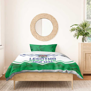 Personalised Lesotho Independence Day Bedding Set Naha ea Lesotho Proud