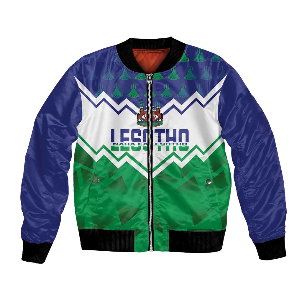 Personalised Lesotho Independence Day Bomber Jacket Naha ea Lesotho Proud