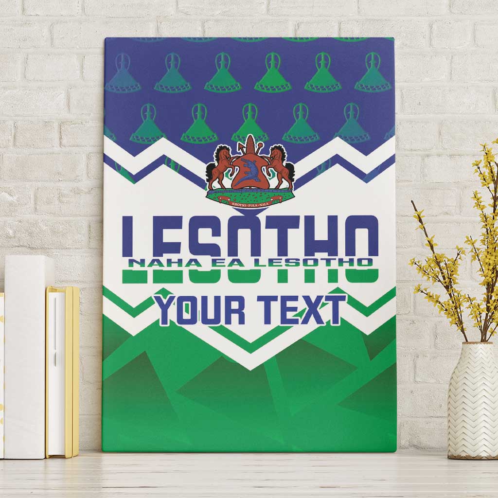 Personalised Lesotho Independence Day Canvas Wall Art Naha ea Lesotho Proud