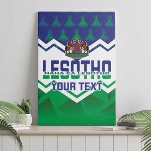 Personalised Lesotho Independence Day Canvas Wall Art Naha ea Lesotho Proud