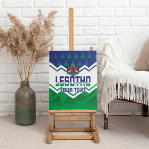 Personalised Lesotho Independence Day Canvas Wall Art Naha ea Lesotho Proud