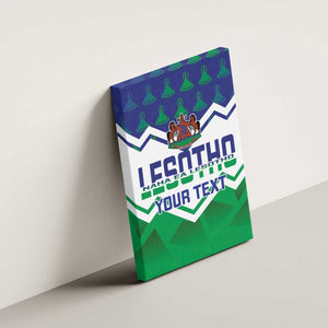 Personalised Lesotho Independence Day Canvas Wall Art Naha ea Lesotho Proud