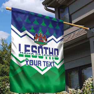 Personalised Lesotho Independence Day Garden Flag Naha ea Lesotho Proud