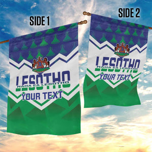 Personalised Lesotho Independence Day Garden Flag Naha ea Lesotho Proud