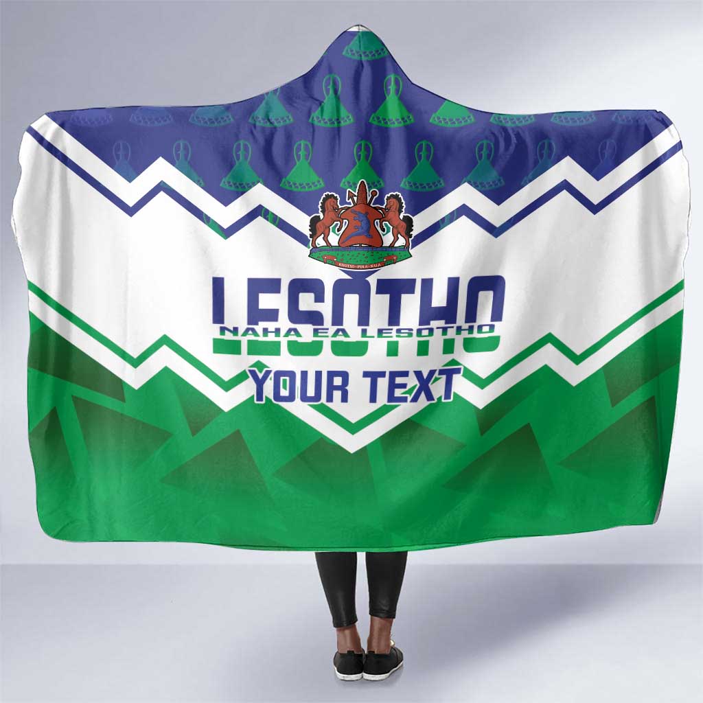 Personalised Lesotho Independence Day Hooded Blanket Naha ea Lesotho Proud