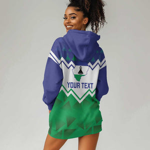 Personalised Lesotho Independence Day Hoodie Dress Naha ea Lesotho Proud