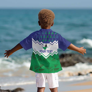 Personalised Lesotho Independence Day Kid Hawaiian Shirt Naha ea Lesotho Proud