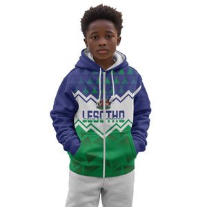 Personalised Lesotho Independence Day Kid Hoodie Naha ea Lesotho Proud