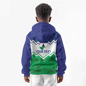 Personalised Lesotho Independence Day Kid Hoodie Naha ea Lesotho Proud