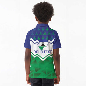 Personalised Lesotho Independence Day Kid Polo Shirt Naha ea Lesotho Proud