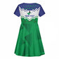 Personalised Lesotho Independence Day Kid Short Sleeve Dress Naha ea Lesotho Proud