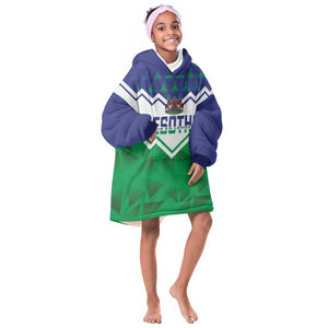 Personalised Lesotho Independence Day KId Wearable Blanket Hoodie Naha ea Lesotho Proud