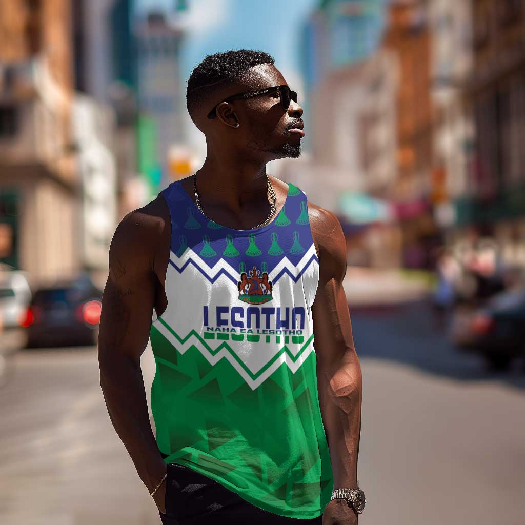 Personalised Lesotho Independence Day Men Tank Top Naha ea Lesotho Proud