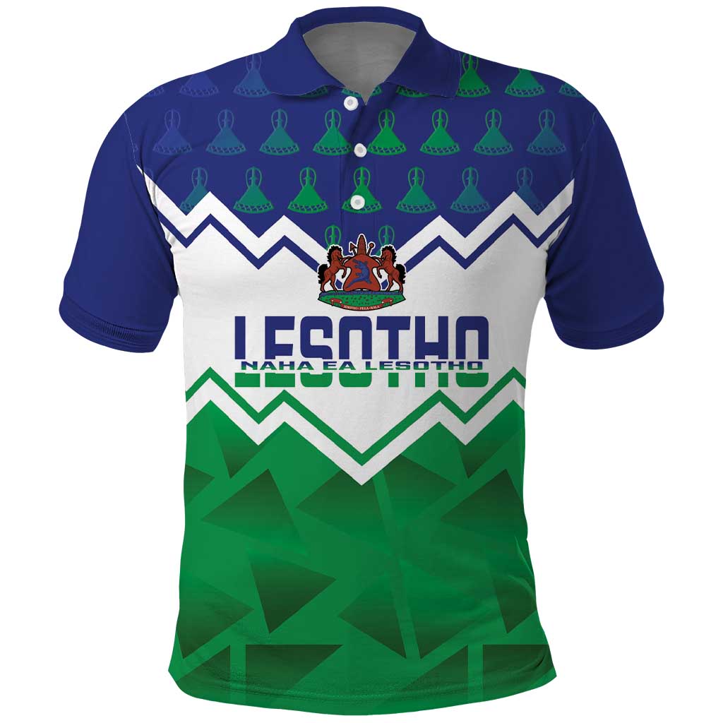 Personalised Lesotho Independence Day Polo Shirt Naha ea Lesotho Proud