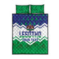 Personalised Lesotho Independence Day Quilt Bed Set Naha ea Lesotho Proud