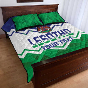 Personalised Lesotho Independence Day Quilt Bed Set Naha ea Lesotho Proud